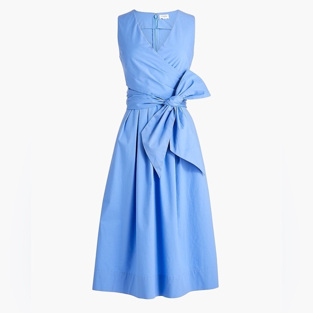 NWT JCrew V-neck wrap midi dress
